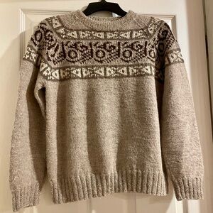 Fotrama Vintage 100% Alpaca Wool Sweater Handcrafted in Bolivia - size SM/M